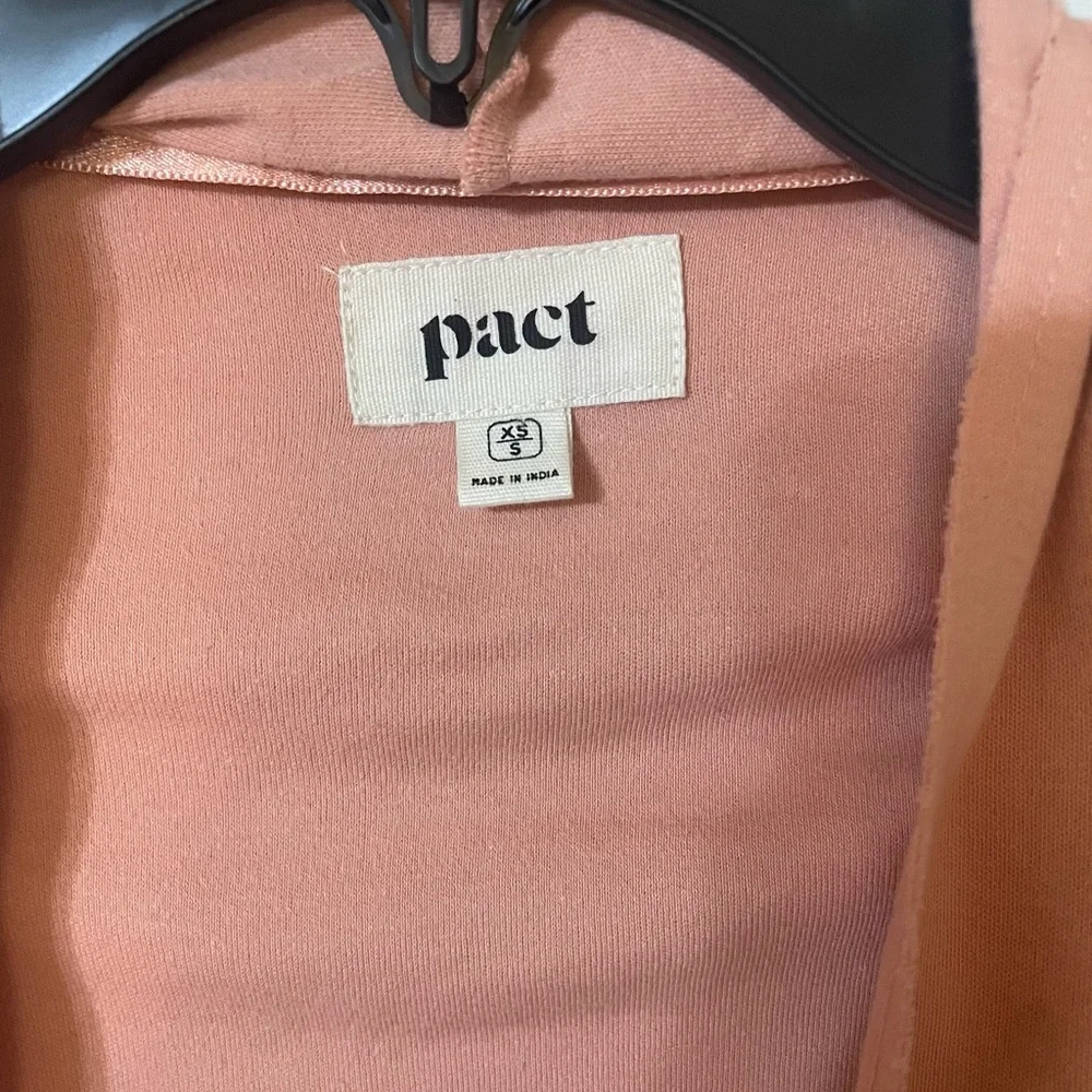 Pact Organic Cotton Airplane Cardigan Open Front XS/S Chore Pockets Staple - Picture 2 of 6